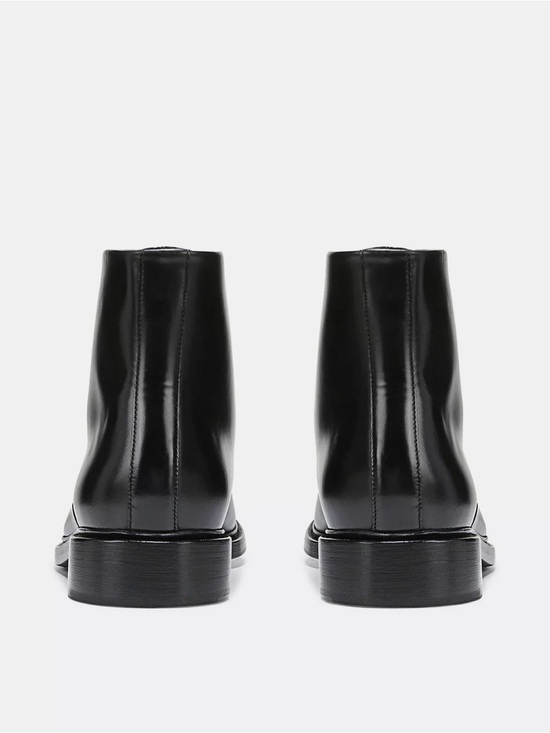 Vince MEN Black Leather Damian Lace-Up Dress Boots main image 6